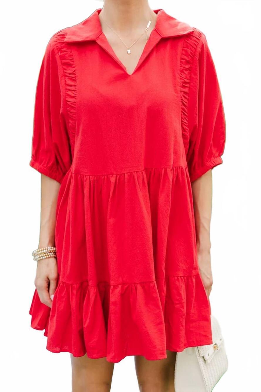 NEW UMGEE tessa mini dress in red